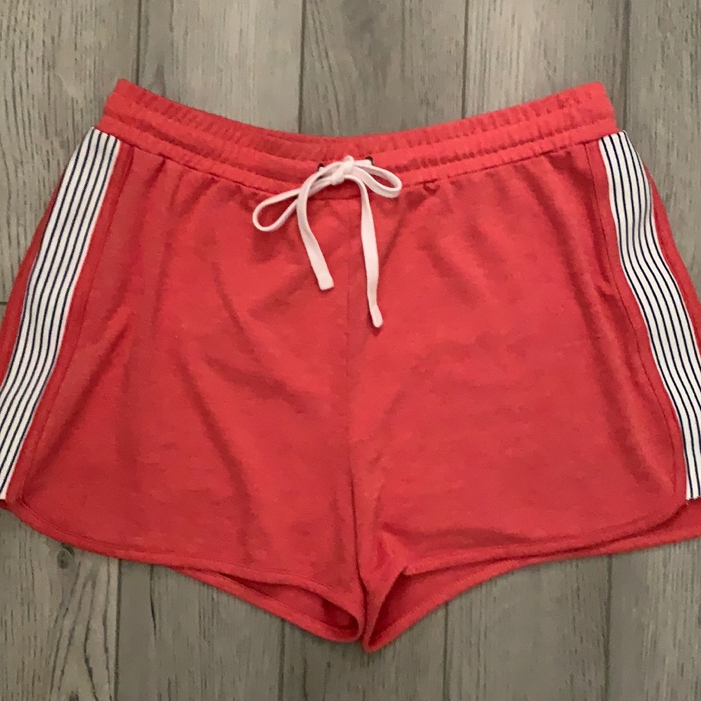 Jane and Delaney knit track shorts